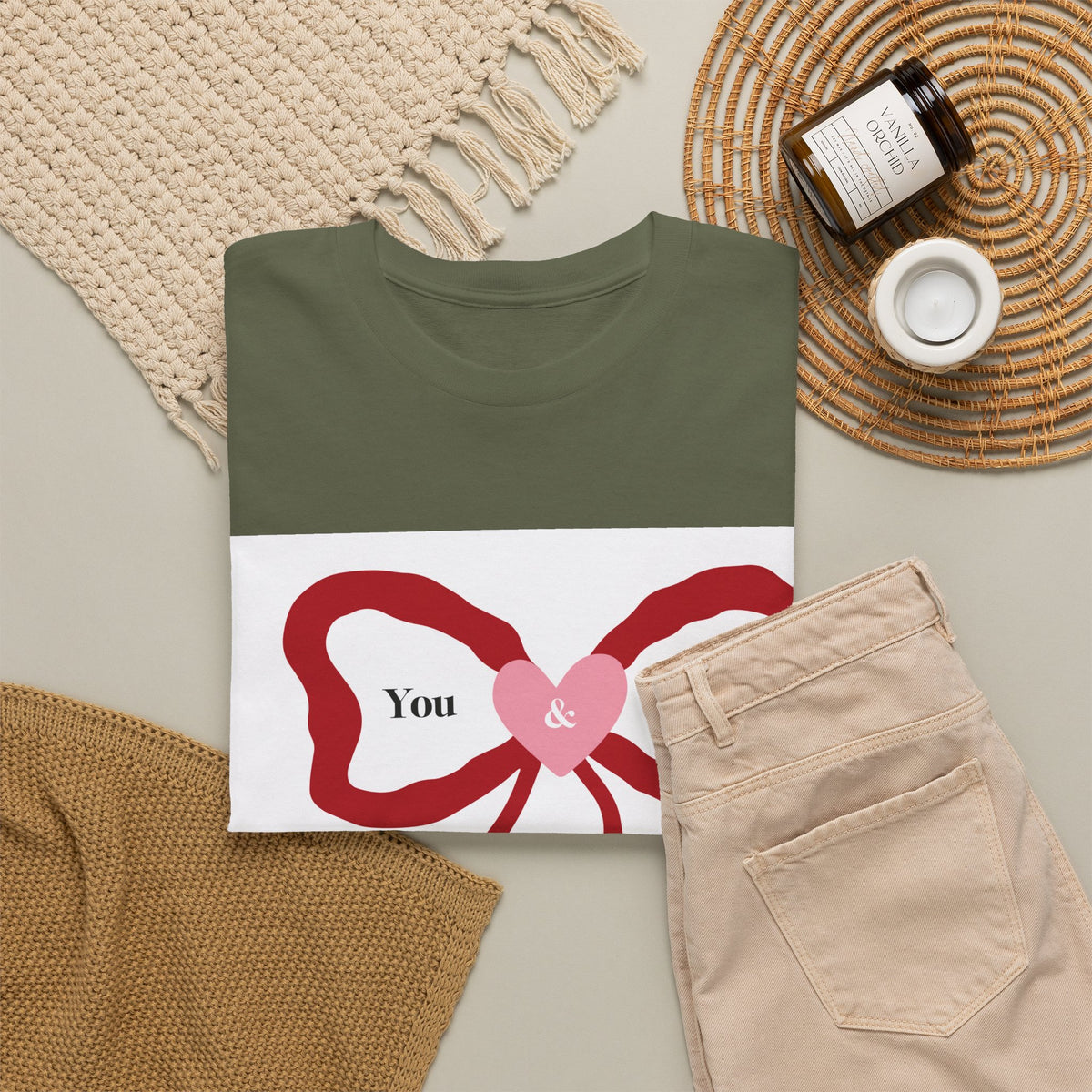 You & Me Forever Bow T-Shirt — Romantic Valentine’s Tee