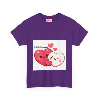Heart Hug Tee — Cute "collet d'amour" Couple Hearts Valentine's T‑Shirt