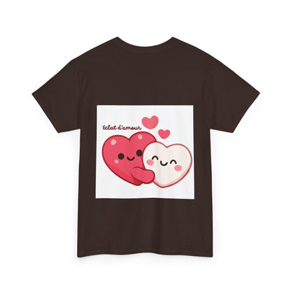 Heart Hug Tee — Cute "collet d'amour" Couple Hearts Valentine's T‑Shirt