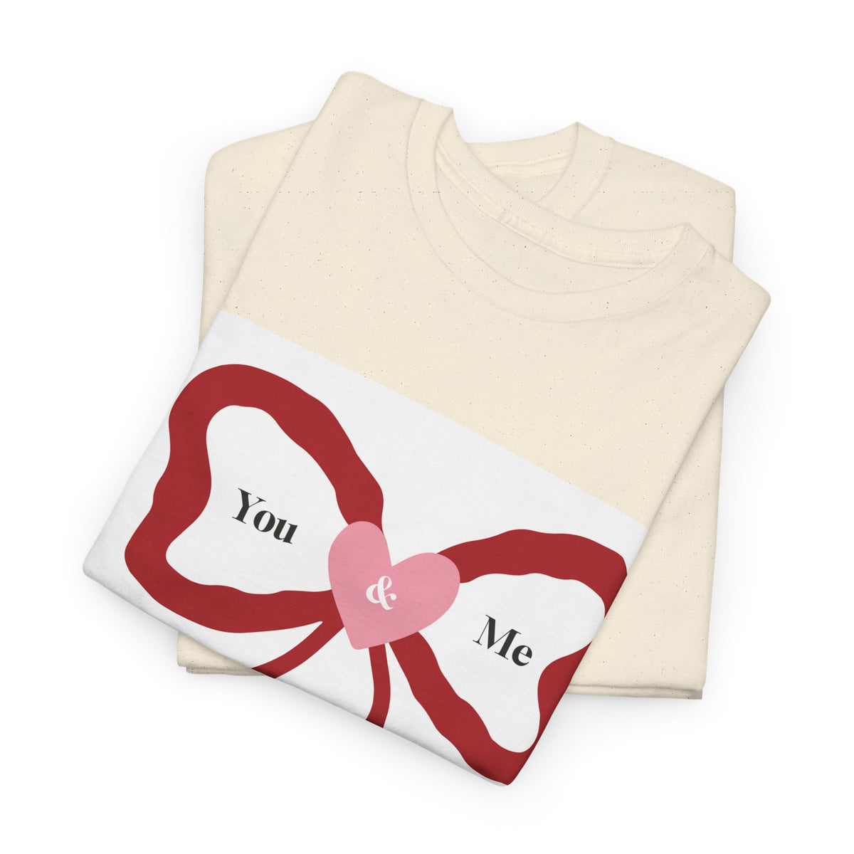 You & Me Forever Bow T-Shirt — Romantic Valentine’s Tee