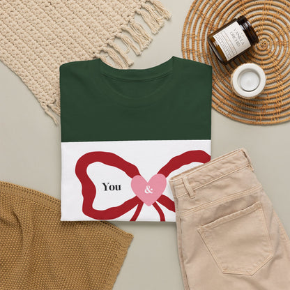 You & Me Forever Bow T-Shirt — Romantic Valentine’s Tee