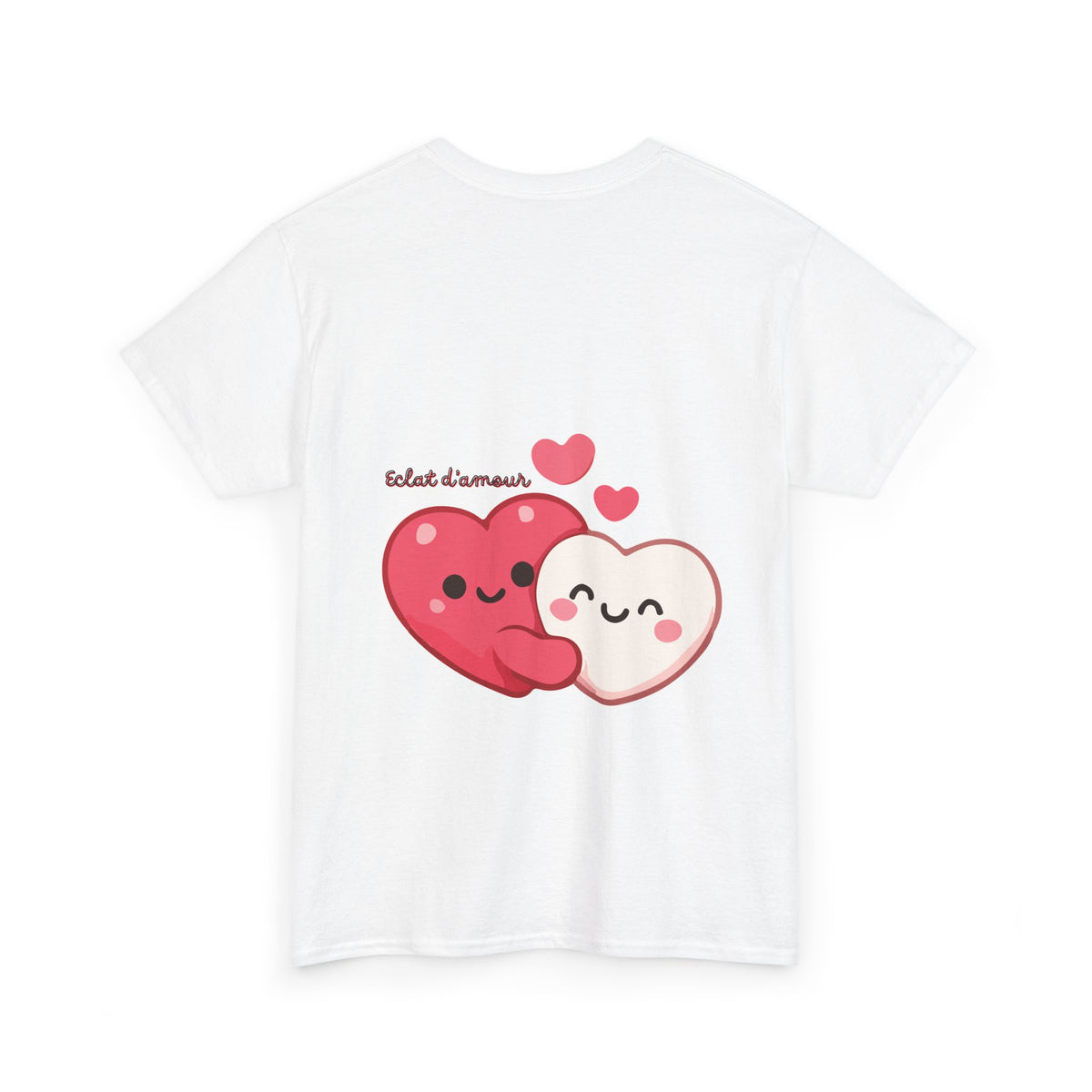 Heart Hug Tee — Cute "collet d'amour" Couple Hearts Valentine's T‑Shirt
