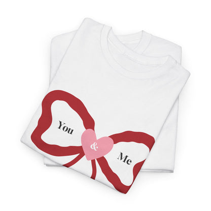 You & Me Forever Bow T-Shirt — Romantic Valentine’s Tee