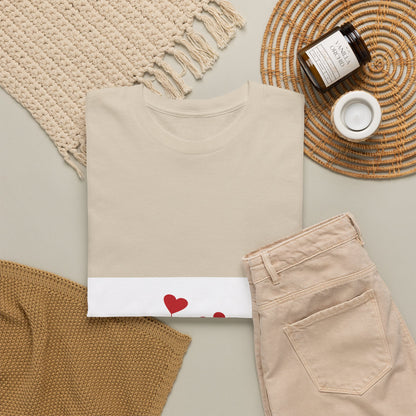 T-Shirt — Heart Flower Garden Tee (Love Quote)