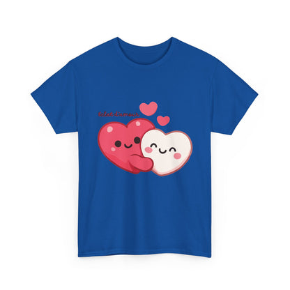 Cute Hugging Hearts T‑Shirt — Kawaii "Telet s'amoure" Valentine Tee