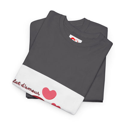 Heart Hug Tee — Cute "collet d'amour" Couple Hearts Valentine's T‑Shirt