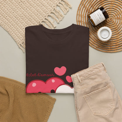 Cute Hugging Hearts T‑Shirt — Kawaii "Telet s'amoure" Valentine Tee