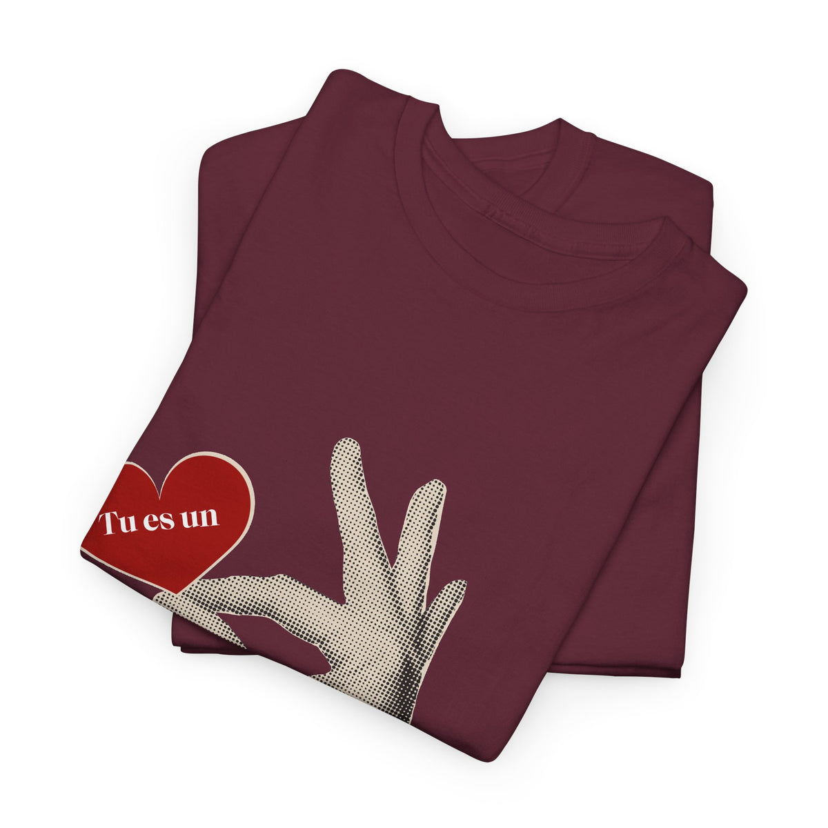 T-Shirt — Vintage Hand Holding Heart Graphic Tee (Text: 'True Love')