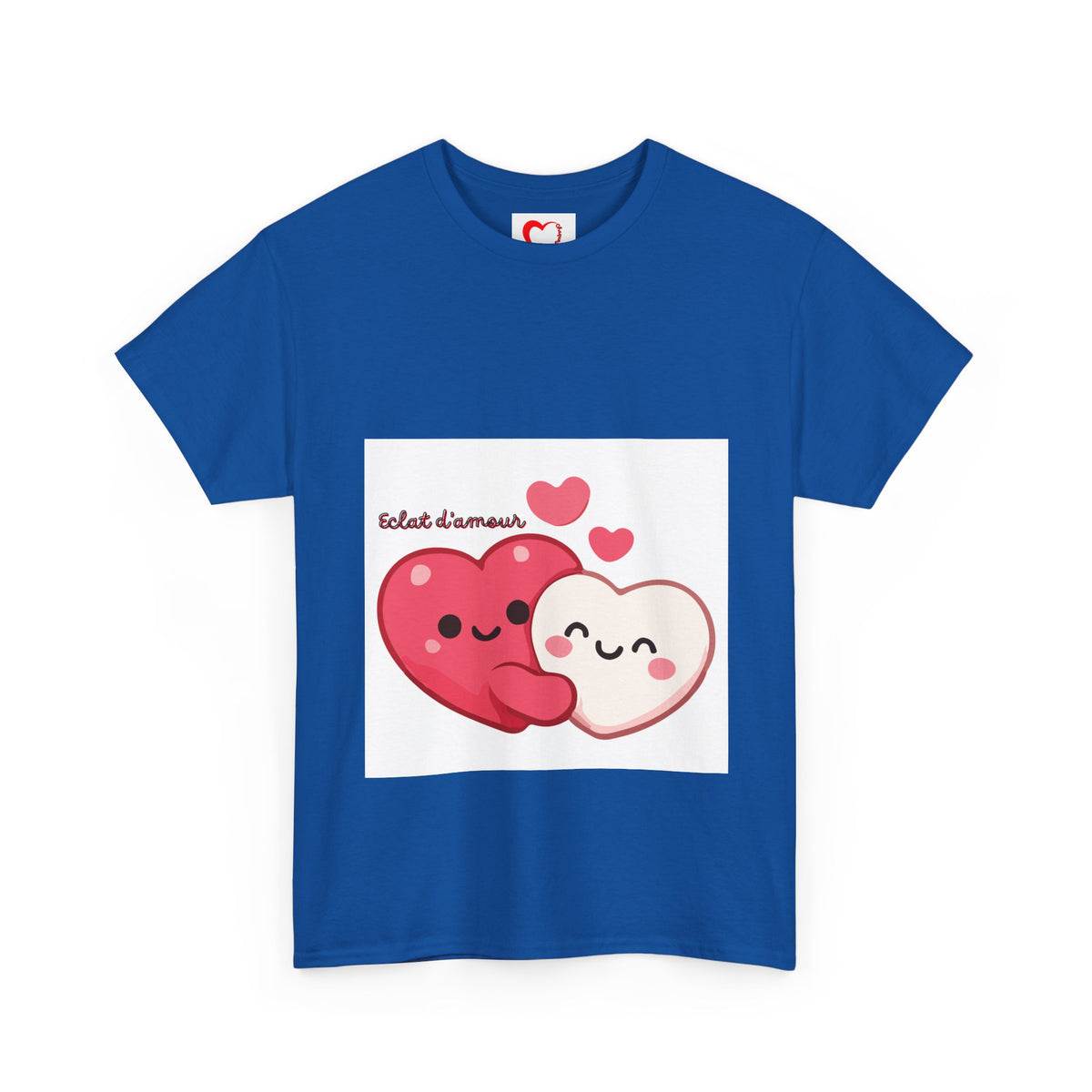 Heart Hug Tee — Cute "collet d'amour" Couple Hearts Valentine's T‑Shirt