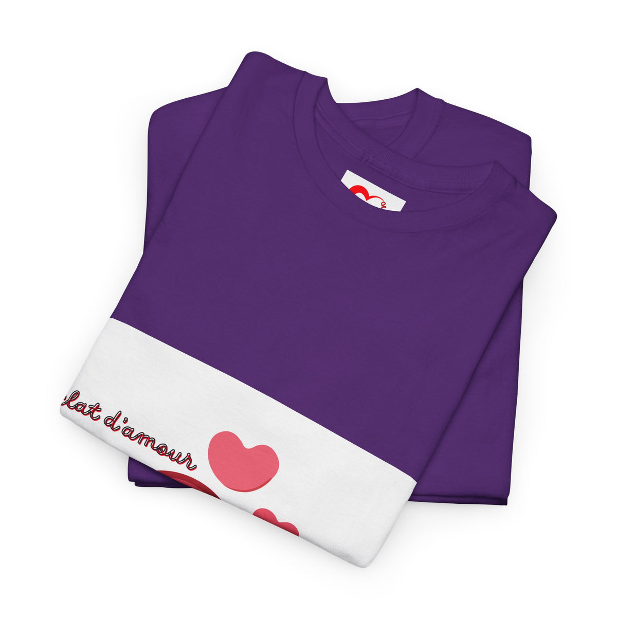 Heart Hug Tee — Cute "collet d'amour" Couple Hearts Valentine's T‑Shirt
