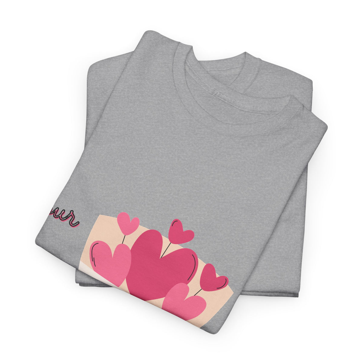T-Shirt — Bouquet of Hearts Graphic Tee (Pour Toi) — Valentine's Romantic Gift