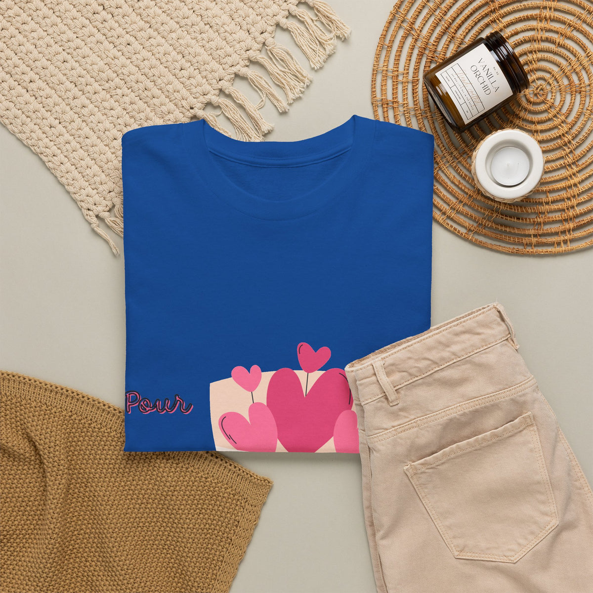 T-Shirt — Bouquet of Hearts Graphic Tee (Pour Toi) — Valentine's Romantic Gift