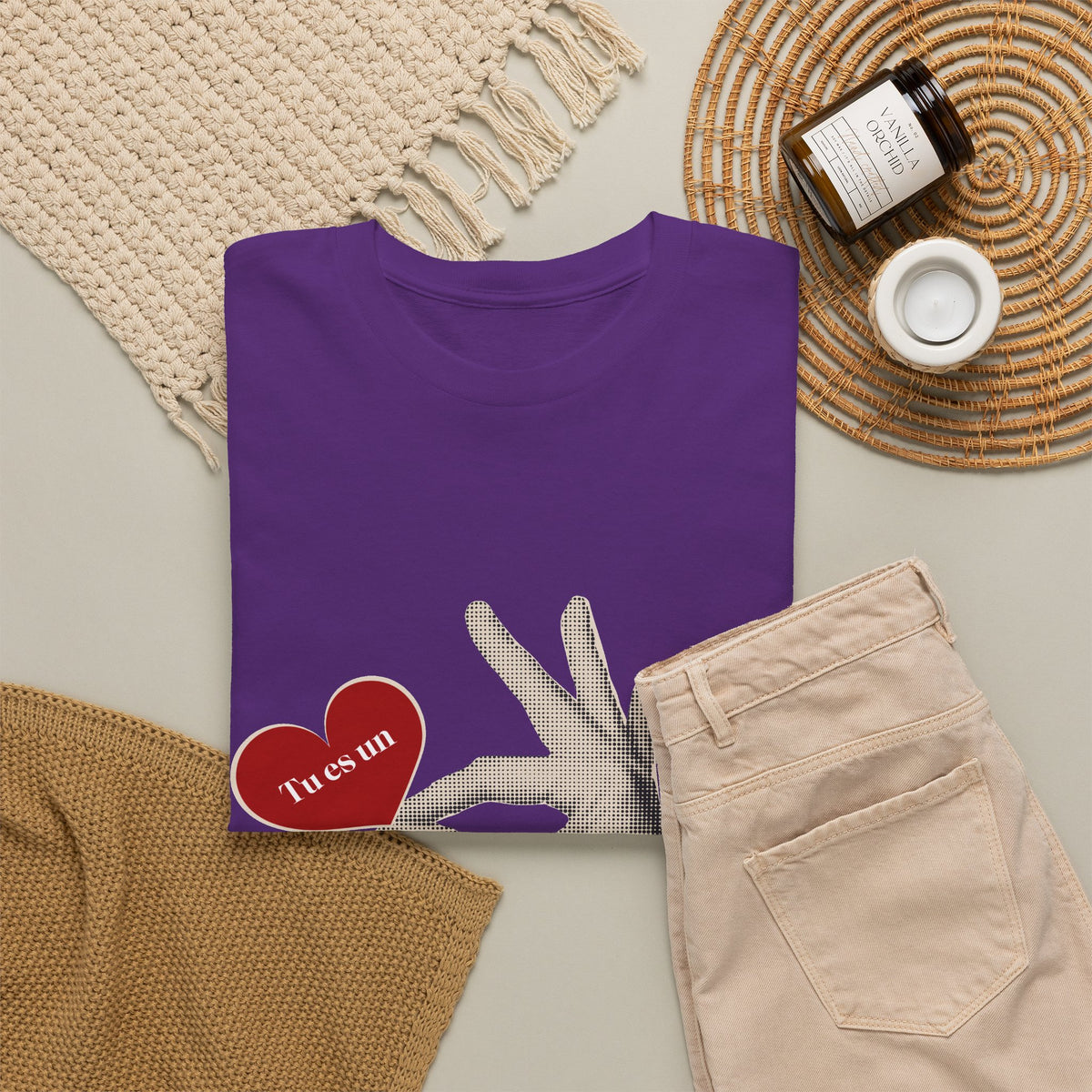 T-Shirt — Vintage Hand Holding Heart Graphic Tee (Text: 'True Love')