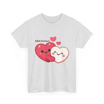 Cute Hugging Hearts T‑Shirt — Kawaii "Telet s'amoure" Valentine Tee