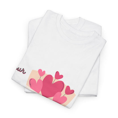 T-Shirt — Bouquet of Hearts Graphic Tee (Pour Toi) — Valentine's Romantic Gift