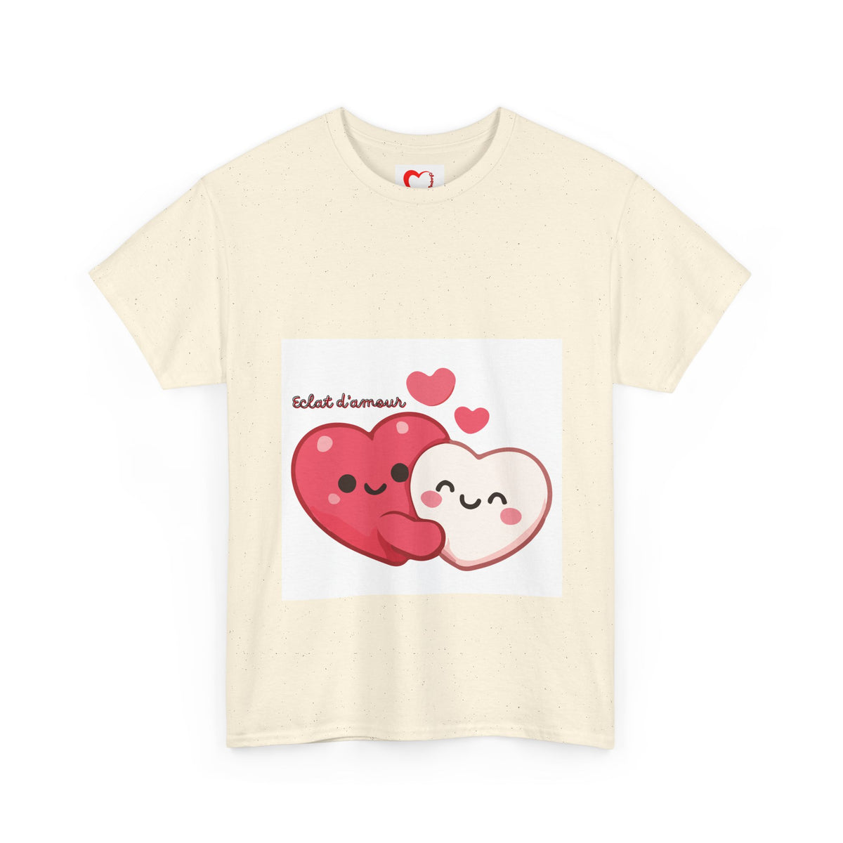 Heart Hug Tee — Cute "collet d'amour" Couple Hearts Valentine's T‑Shirt