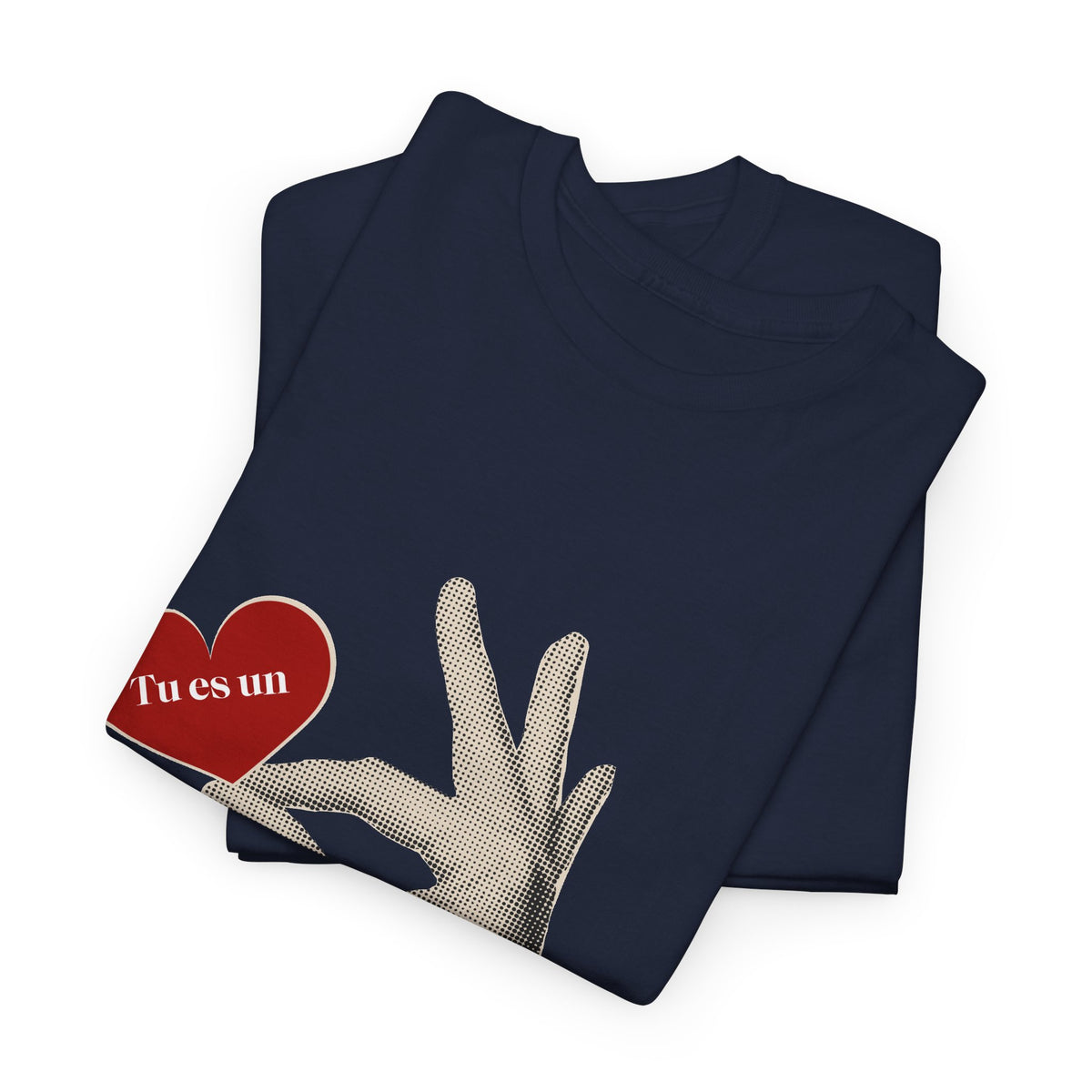 T-Shirt — Vintage Hand Holding Heart Graphic Tee (Text: 'True Love')