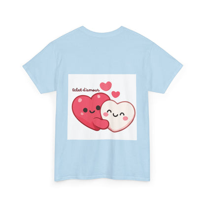 Heart Hug Tee — Cute "collet d'amour" Couple Hearts Valentine's T‑Shirt