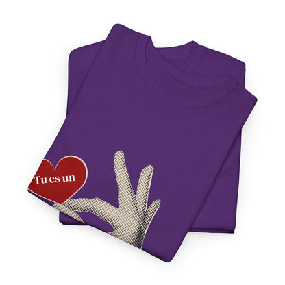 T-Shirt — Vintage Hand Holding Heart Graphic Tee (Text: 'True Love')