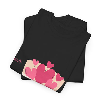 T-Shirt — Bouquet of Hearts Graphic Tee (Pour Toi) — Valentine's Romantic Gift