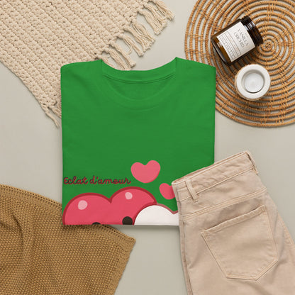 Cute Hugging Hearts T‑Shirt — Kawaii "Telet s'amoure" Valentine Tee