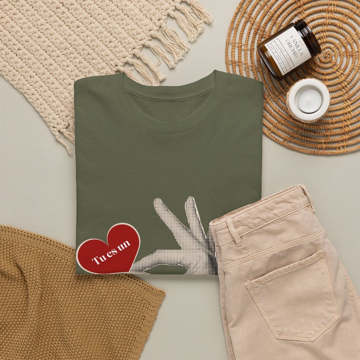 T-Shirt — Vintage Hand Holding Heart Graphic Tee (Text: 'True Love')