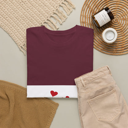 T-Shirt — Heart Flower Garden Tee (Love Quote)