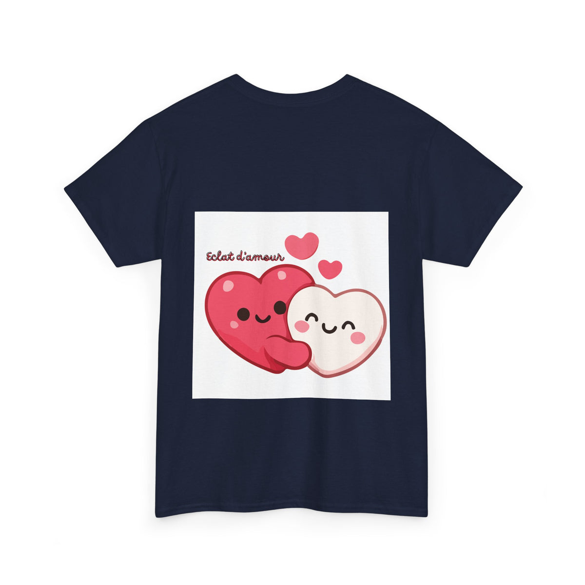 Heart Hug Tee — Cute "collet d'amour" Couple Hearts Valentine's T‑Shirt