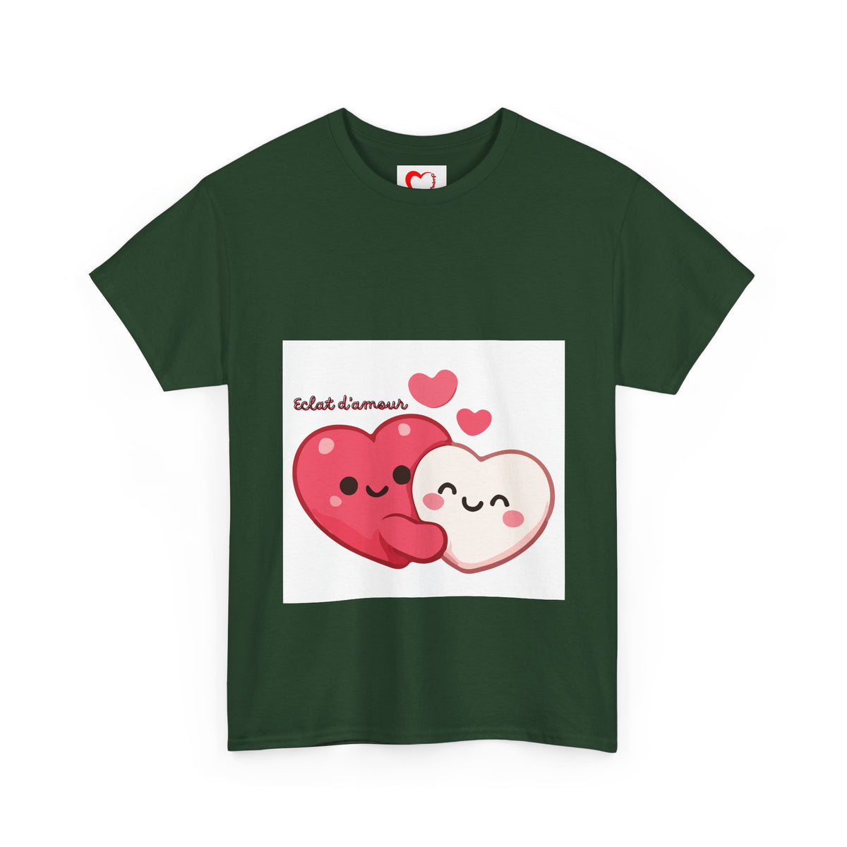 Heart Hug Tee — Cute "collet d'amour" Couple Hearts Valentine's T‑Shirt