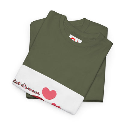 Heart Hug Tee — Cute "collet d'amour" Couple Hearts Valentine's T‑Shirt