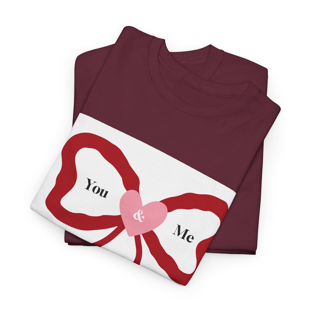 You & Me Forever Bow T-Shirt — Romantic Valentine’s Tee