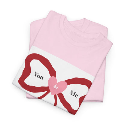 You & Me Forever Bow T-Shirt — Romantic Valentine’s Tee