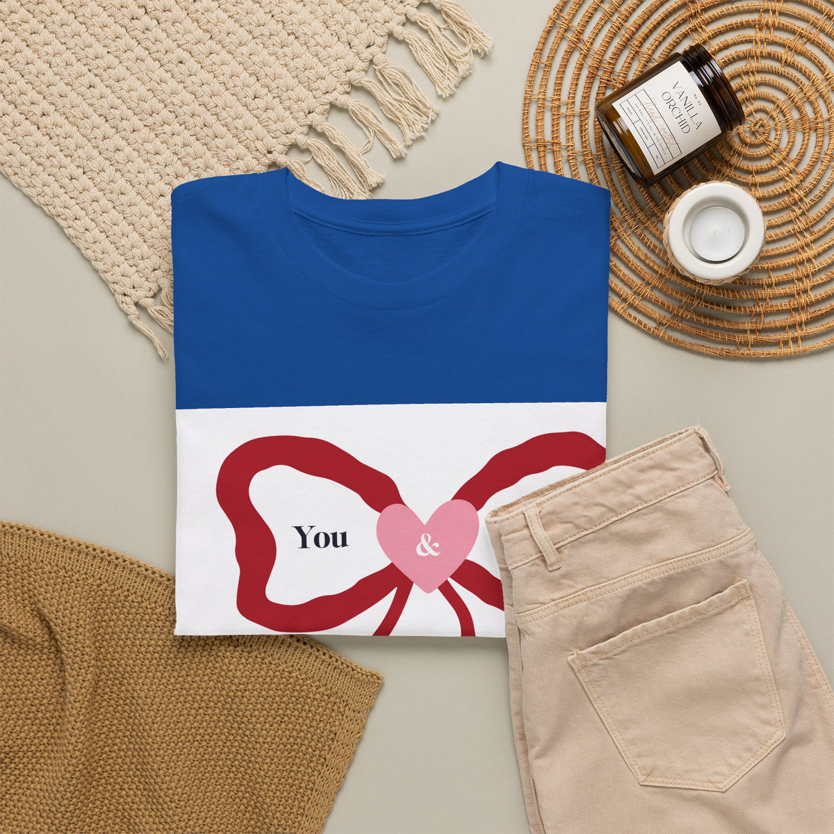 You & Me Forever Bow T-Shirt — Romantic Valentine’s Tee