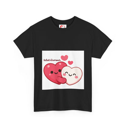 Heart Hug Tee — Cute "collet d'amour" Couple Hearts Valentine's T‑Shirt