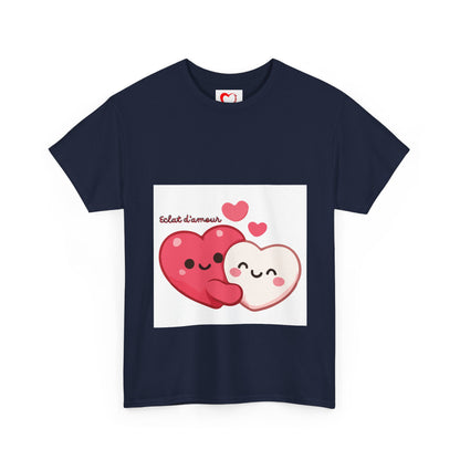 Heart Hug Tee — Cute "collet d'amour" Couple Hearts Valentine's T‑Shirt