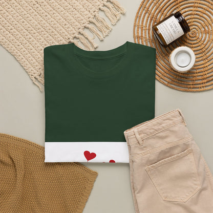 T-Shirt — Heart Flower Garden Tee (Love Quote)
