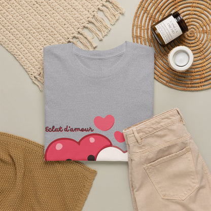 Cute Hugging Hearts T‑Shirt — Kawaii "Telet s'amoure" Valentine Tee