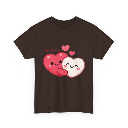 Cute Hugging Hearts T‑Shirt — Kawaii "Telet s'amoure" Valentine Tee