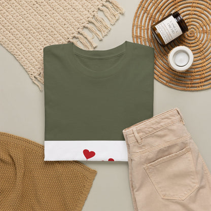 T-Shirt — Heart Flower Garden Tee (Love Quote)