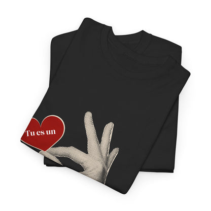 T-Shirt — Vintage Hand Holding Heart Graphic Tee (Text: 'True Love')
