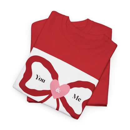 You & Me Forever Bow T-Shirt — Romantic Valentine’s Tee