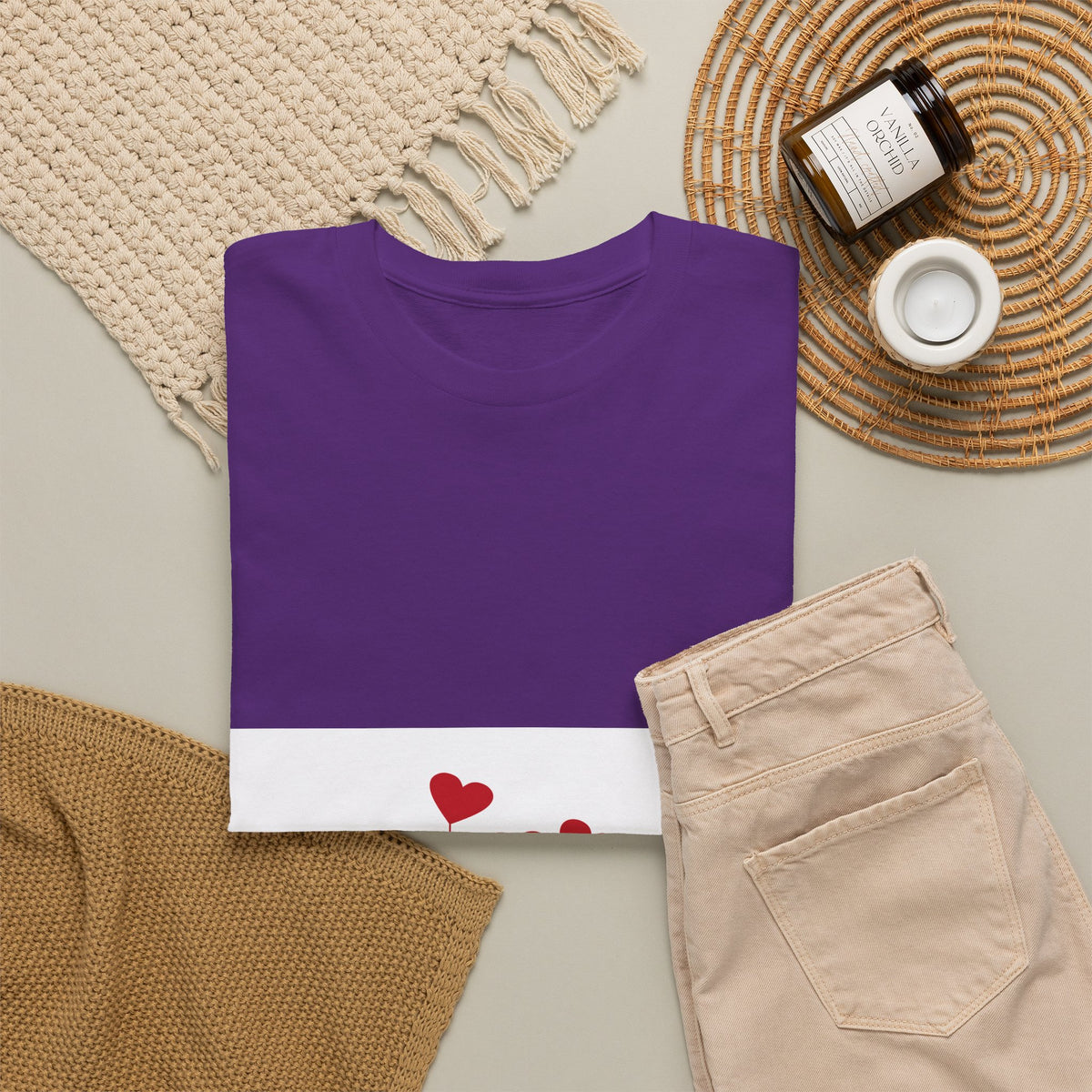 T-Shirt — Heart Flower Garden Tee (Love Quote)