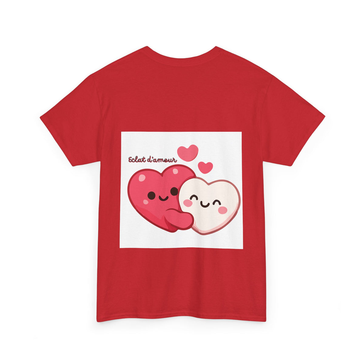 Heart Hug Tee — Cute "collet d'amour" Couple Hearts Valentine's T‑Shirt