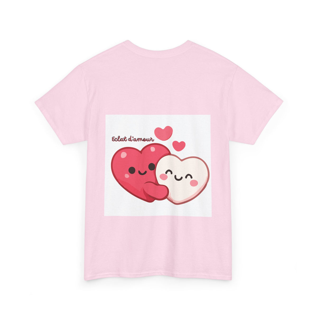 Heart Hug Tee — Cute "collet d'amour" Couple Hearts Valentine's T‑Shirt