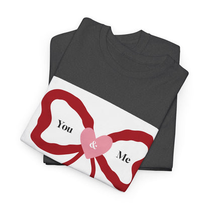 You & Me Forever Bow T-Shirt — Romantic Valentine’s Tee
