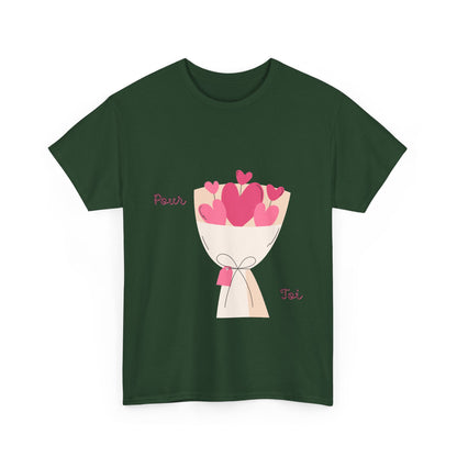 T-Shirt — Bouquet of Hearts Graphic Tee (Pour Toi) — Valentine's Romantic Gift