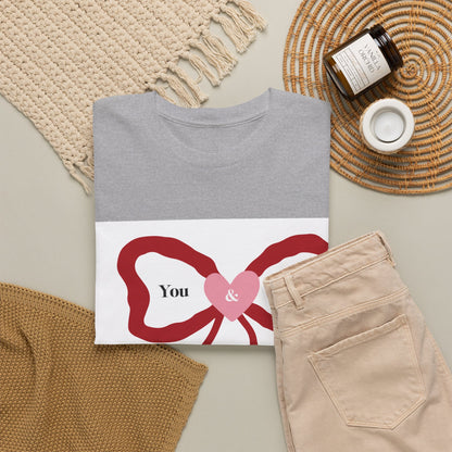 You & Me Forever Bow T-Shirt — Romantic Valentine’s Tee