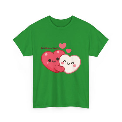 Cute Hugging Hearts T‑Shirt — Kawaii "Telet s'amoure" Valentine Tee