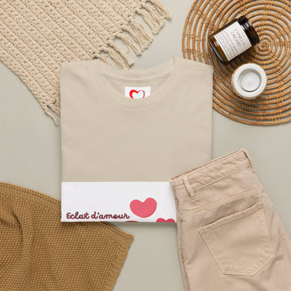 Heart Hug Tee — Cute "collet d'amour" Couple Hearts Valentine's T‑Shirt