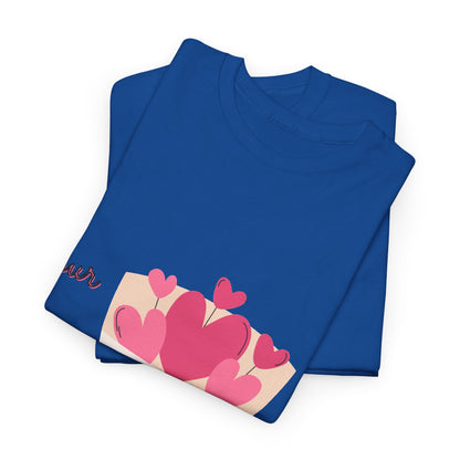 T-Shirt — Bouquet of Hearts Graphic Tee (Pour Toi) — Valentine's Romantic Gift